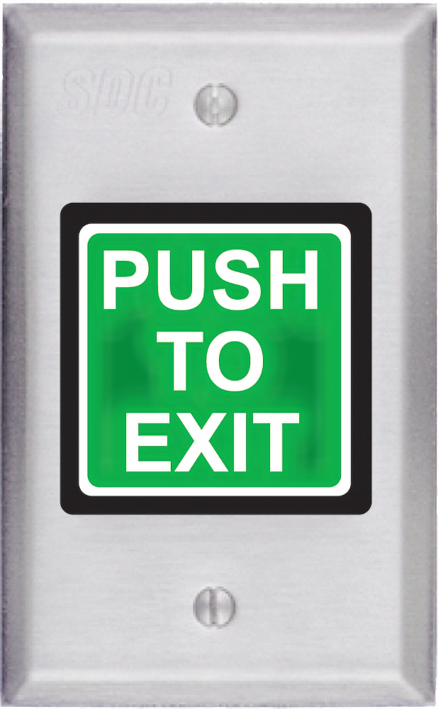 Пуш ю. Кнопка exit. Кнопка выход зеленая. Door Control. Press to exit.